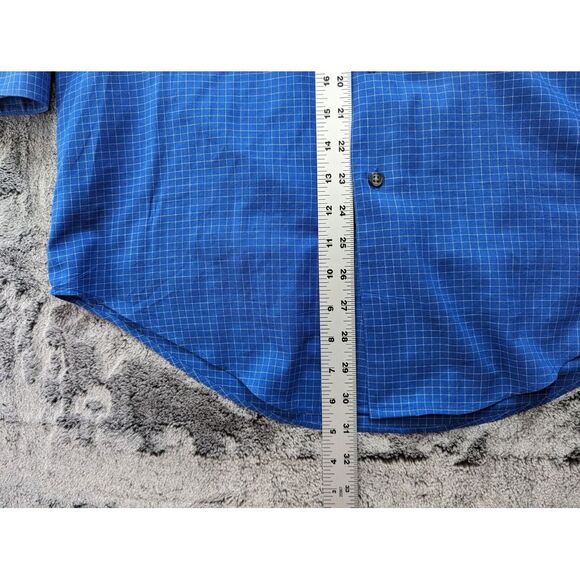 Yves Saint Laurent Long Sleeve Band Collar Men's Size 15.5 34-35 Blue - Picture 6 of 11